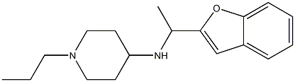 N-[1-(1-benzofuran-2-yl)ethyl]-1-propylpiperidin-4-amine Structure