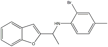  N-[1-(1-benzofuran-2-yl)ethyl]-2-bromo-4-methylaniline