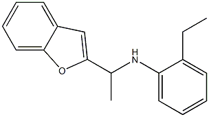 N-[1-(1-benzofuran-2-yl)ethyl]-2-ethylaniline 化学構造式