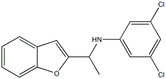 N-[1-(1-benzofuran-2-yl)ethyl]-3,5-dichloroaniline Structure