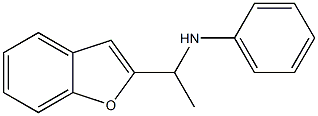 N-[1-(1-benzofuran-2-yl)ethyl]aniline 结构式