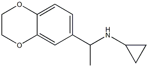 N-[1-(2,3-dihydro-1,4-benzodioxin-6-yl)ethyl]cyclopropanamine Structure