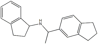 N-[1-(2,3-dihydro-1H-inden-5-yl)ethyl]-2,3-dihydro-1H-inden-1-amine Struktur