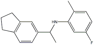 N-[1-(2,3-dihydro-1H-inden-5-yl)ethyl]-5-fluoro-2-methylaniline