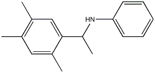 N-[1-(2,4,5-trimethylphenyl)ethyl]aniline Structure