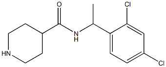 N-[1-(2,4-dichlorophenyl)ethyl]piperidine-4-carboxamide Struktur