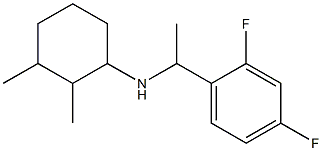 N-[1-(2,4-difluorophenyl)ethyl]-2,3-dimethylcyclohexan-1-amine Structure