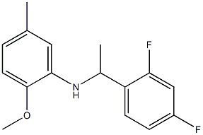 N-[1-(2,4-difluorophenyl)ethyl]-2-methoxy-5-methylaniline Structure