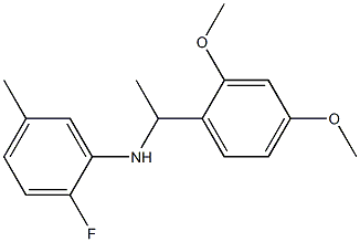 N-[1-(2,4-dimethoxyphenyl)ethyl]-2-fluoro-5-methylaniline