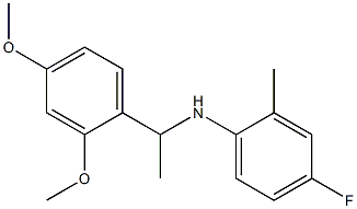 N-[1-(2,4-dimethoxyphenyl)ethyl]-4-fluoro-2-methylaniline