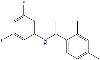 N-[1-(2,4-dimethylphenyl)ethyl]-3,5-difluoroaniline Struktur