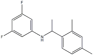 N-[1-(2,4-dimethylphenyl)ethyl]-3,5-difluoroaniline 化学構造式