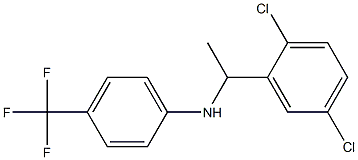 N-[1-(2,5-dichlorophenyl)ethyl]-4-(trifluoromethyl)aniline Structure