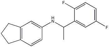 N-[1-(2,5-difluorophenyl)ethyl]-2,3-dihydro-1H-inden-5-amine Struktur