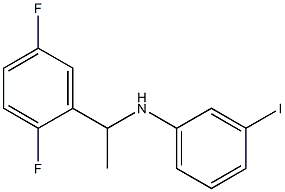 N-[1-(2,5-difluorophenyl)ethyl]-3-iodoaniline Structure