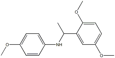 N-[1-(2,5-dimethoxyphenyl)ethyl]-4-methoxyaniline 结构式