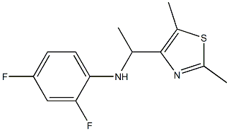 N-[1-(2,5-dimethyl-1,3-thiazol-4-yl)ethyl]-2,4-difluoroaniline