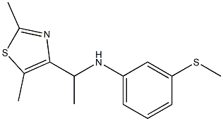 N-[1-(2,5-dimethyl-1,3-thiazol-4-yl)ethyl]-3-(methylsulfanyl)aniline|