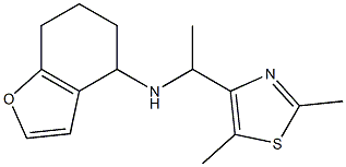 N-[1-(2,5-dimethyl-1,3-thiazol-4-yl)ethyl]-4,5,6,7-tetrahydro-1-benzofuran-4-amine Structure