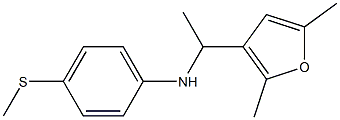 N-[1-(2,5-dimethylfuran-3-yl)ethyl]-4-(methylsulfanyl)aniline Struktur