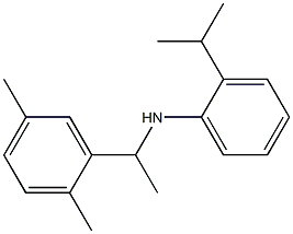 N-[1-(2,5-dimethylphenyl)ethyl]-2-(propan-2-yl)aniline Structure