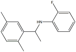 N-[1-(2,5-dimethylphenyl)ethyl]-2-fluoroaniline 化学構造式