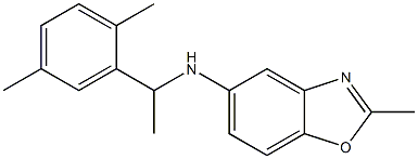 N-[1-(2,5-dimethylphenyl)ethyl]-2-methyl-1,3-benzoxazol-5-amine