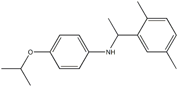 N-[1-(2,5-dimethylphenyl)ethyl]-4-(propan-2-yloxy)aniline|