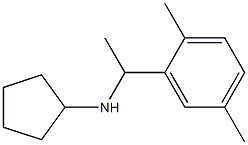 N-[1-(2,5-dimethylphenyl)ethyl]cyclopentanamine Structure