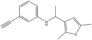 N-[1-(2,5-dimethylthiophen-3-yl)ethyl]-3-ethynylaniline Struktur