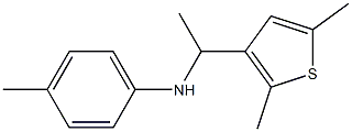 N-[1-(2,5-dimethylthiophen-3-yl)ethyl]-4-methylaniline Struktur