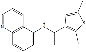 N-[1-(2,5-dimethylthiophen-3-yl)ethyl]quinolin-5-amine Struktur