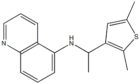 N-[1-(2,5-dimethylthiophen-3-yl)ethyl]quinolin-5-amine 化学構造式