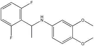 N-[1-(2,6-difluorophenyl)ethyl]-3,4-dimethoxyaniline 化学構造式