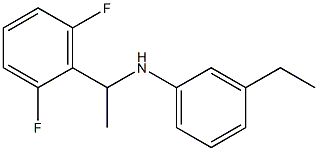 N-[1-(2,6-difluorophenyl)ethyl]-3-ethylaniline Struktur