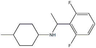 N-[1-(2,6-difluorophenyl)ethyl]-4-methylcyclohexan-1-amine Struktur