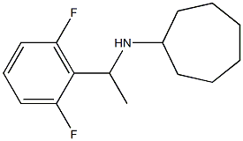 N-[1-(2,6-difluorophenyl)ethyl]cycloheptanamine Structure