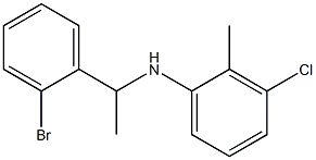 N-[1-(2-bromophenyl)ethyl]-3-chloro-2-methylaniline Struktur