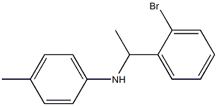 N-[1-(2-bromophenyl)ethyl]-4-methylaniline Struktur