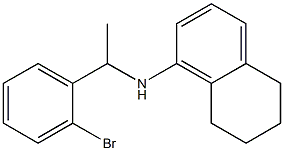 N-[1-(2-bromophenyl)ethyl]-5,6,7,8-tetrahydronaphthalen-1-amine Struktur