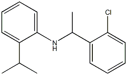 N-[1-(2-chlorophenyl)ethyl]-2-(propan-2-yl)aniline,,结构式