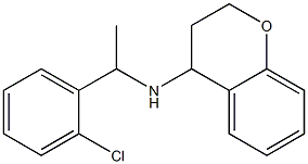 N-[1-(2-chlorophenyl)ethyl]-3,4-dihydro-2H-1-benzopyran-4-amine Structure