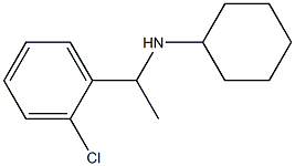 N-[1-(2-chlorophenyl)ethyl]cyclohexanamine Struktur