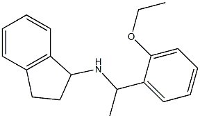 N-[1-(2-ethoxyphenyl)ethyl]-2,3-dihydro-1H-inden-1-amine Struktur