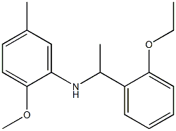 N-[1-(2-ethoxyphenyl)ethyl]-2-methoxy-5-methylaniline 结构式