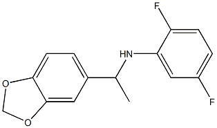 N-[1-(2H-1,3-benzodioxol-5-yl)ethyl]-2,5-difluoroaniline 化学構造式