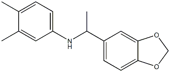 N-[1-(2H-1,3-benzodioxol-5-yl)ethyl]-3,4-dimethylaniline,,结构式