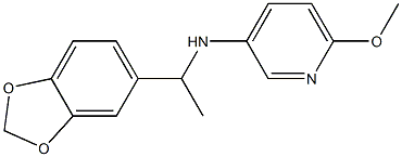 N-[1-(2H-1,3-benzodioxol-5-yl)ethyl]-6-methoxypyridin-3-amine Structure