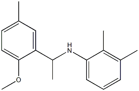 N-[1-(2-methoxy-5-methylphenyl)ethyl]-2,3-dimethylaniline Structure