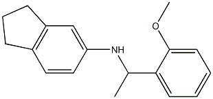 N-[1-(2-methoxyphenyl)ethyl]-2,3-dihydro-1H-inden-5-amine Structure